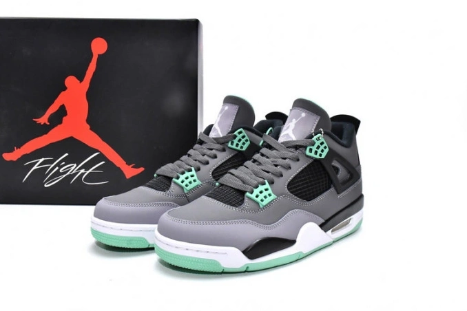 HYPE Air 4 Glow Retro Jordan 308497-033 Green 0805